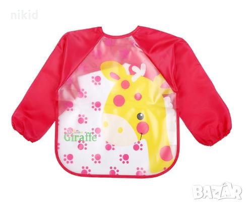 Бебешки лигавник с ръкави непромокаем многократен гумиран, снимка 3 - Други - 27143427