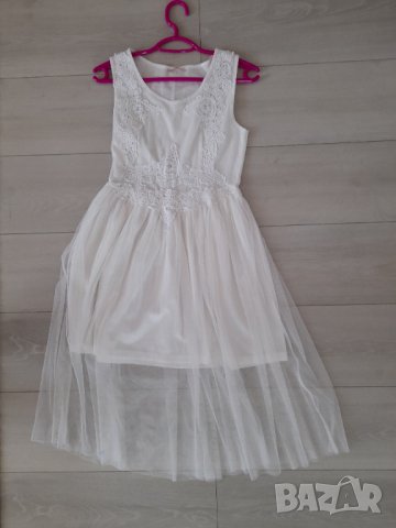 Дамска бяля рокля , снимка 4 - Рокли - 37467542