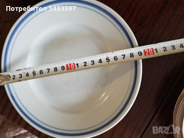 17 броя български чинии порцеланови, "IZIDA" , снимка 6 - Чинии - 37662469