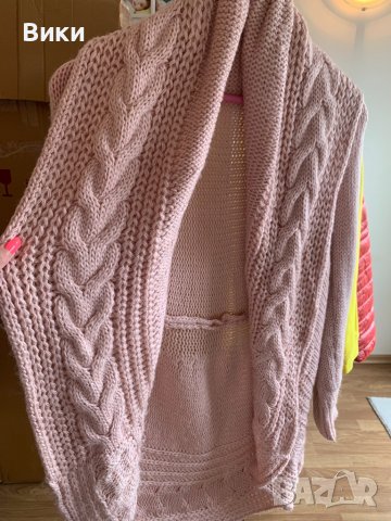 Красива дълга жилетка в розово , снимка 7 - Жилетки - 39560576