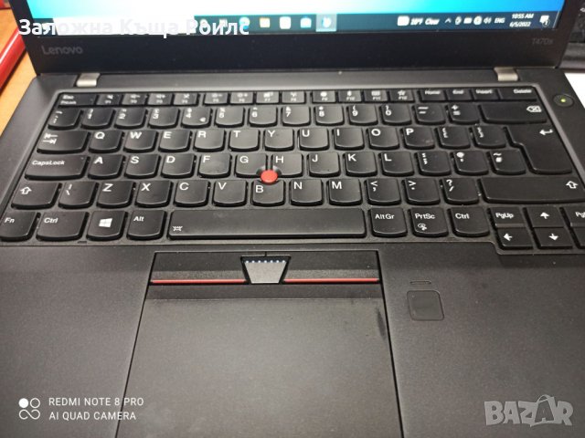 Лаптоп Lenovo ThinkPad T470s/Intel Core i7-7500U/RAM:8 GB DDR4/SSD 256GB, снимка 2 - Лаптопи за работа - 36991115