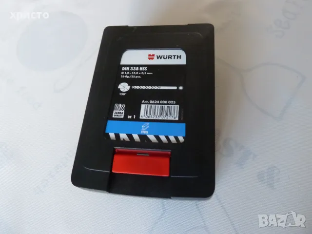 бургии за метал Wurth 25 броя нови