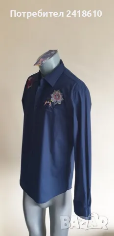 La Martina Italy Stretch Cotton Slim Fit Mens Size L  НОВО! ОРИГИНАЛ! МЪЖКА РИЗА!, снимка 9 - Ризи - 50023852