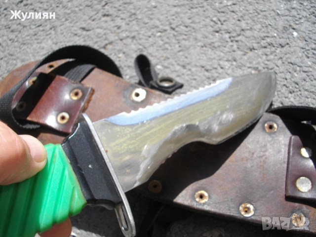 ВОДОЛАЗЕН НОЖ С КАНИЯ , снимка 6 - Антикварни и старинни предмети - 51452175