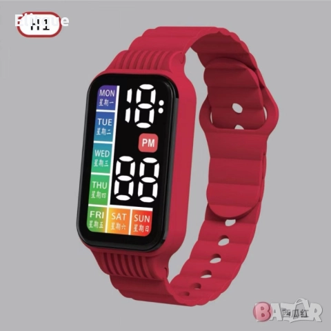 Нов LED електронен часовник H1 сензорен екран 2024, снимка 5 - Други - 52894822