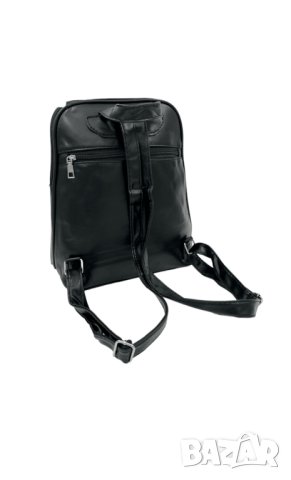 Стилна черна раница, снимка 2 - Раници - 43049648