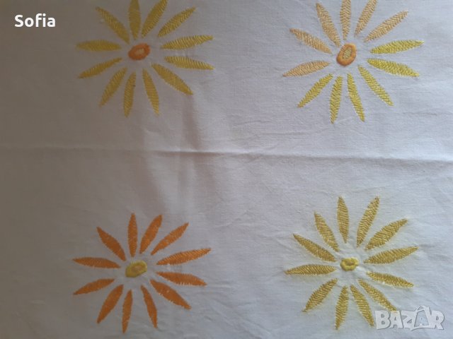 Старинни много голями покривки с апликации и ръчна бродерия-50-60те, снимка 16 - Антикварни и старинни предмети - 33883012