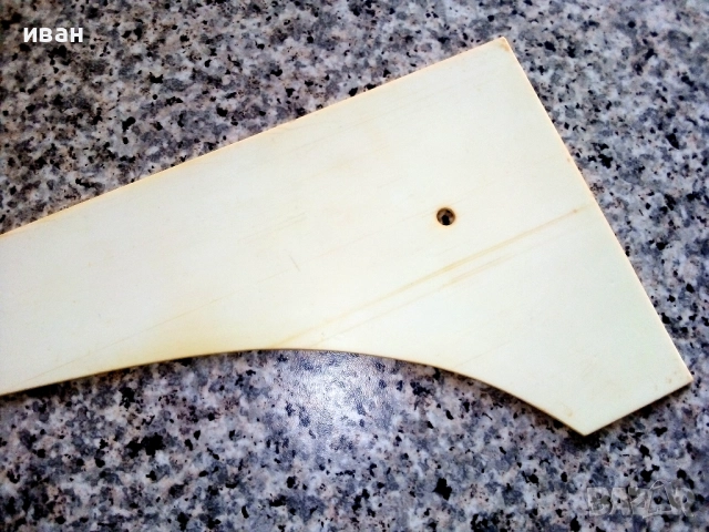 Стар шивашки линеал 70см., снимка 4 - Други ценни предмети - 52803969