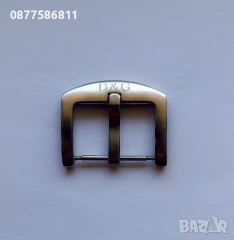 ОРИГИНАЛНА КАТАРАМА ЗА ЧАСОВНИК D&G Dolce&Gabbana ТОКА БЪКЕЛ ЧАСОВНИЦИ СТЪКЛО БАТЕРИЯ ПАТЕНТИ, снимка 2 - Каишки за часовници - 50261334