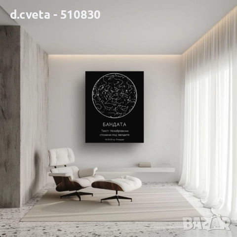 Постер с рамка: Лична Звездна Карта, снимка 9 - Други услуги - 51796465