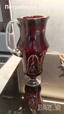 Кристална кана 2 литра Bohemia , снимка 3 - Декорация за дома - 53572324