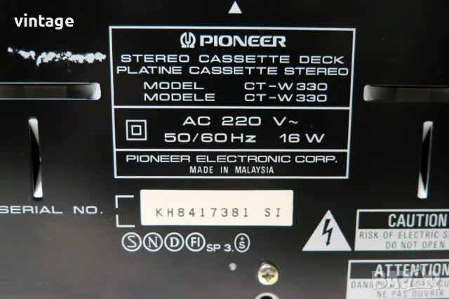 Pioneer CT-W330, снимка 7 - Декове - 49410403
