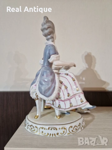 Прекрасна антикварна колекционерска унгарска фигура статуетка Hollohaza , снимка 7 - Антикварни и старинни предмети - 51008947