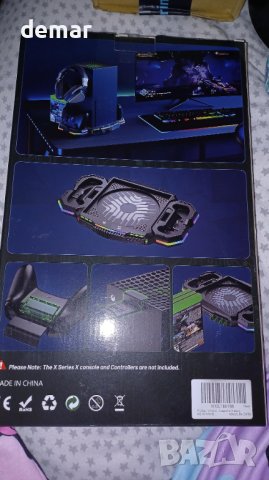 Стойка с вертикален охлаждащ вентилатор Wiilkac за Xbox Series X, снимка 10 - Аксесоари - 43727340