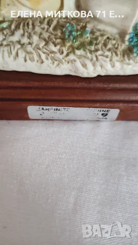 2 португалски порцеланови статуетки върху дървена основа Magnifite Genuine Tulip, снимка 7 - Антикварни и старинни предмети - 48760831