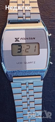 Винтидж ръчен lcd quartz Fountain,оригинал