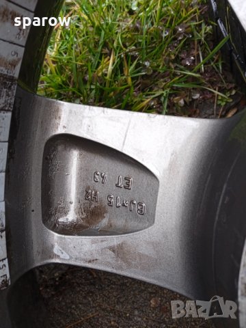 4бр. Алуминиеви джанти с летни гуми  15" 5х100, снимка 3 - Гуми и джанти - 35169779