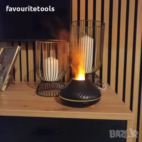 Овлажнител 130мл с включени 3 ароматизатора, с ефект горящ огън, снимка 13 - Ароматизатори - 47604587