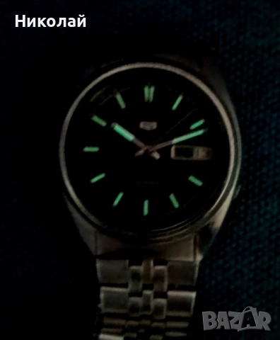 Seiko 5 Сейко 5 - самонавиващ се часовник, запазен, снимка 10 - Мъжки - 52397867