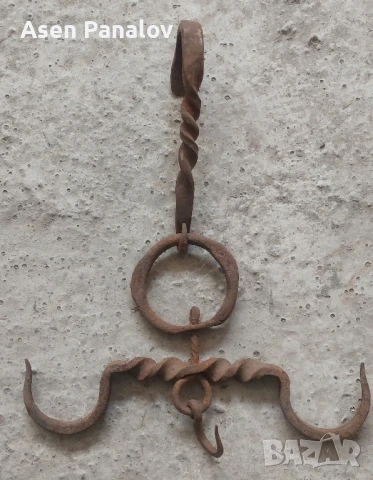 Стар ченгел,ковано желязо, снимка 2 - Антикварни и старинни предмети - 50427100