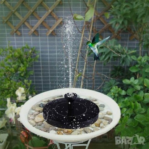 Соларен фонтан, 4 накрайника, снимка 2 - Декорация за дома - 32942153