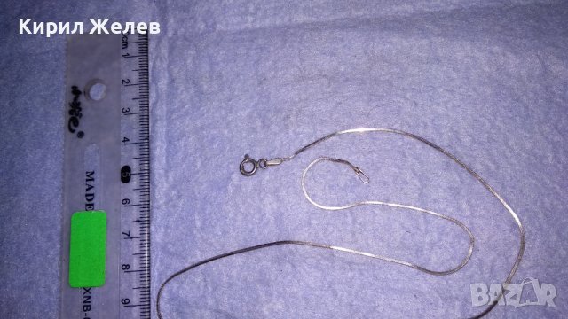 ФИНО СРЕБЪРНО ДАМСКО НЕЖНО КОЛИЕ СРЕБРО 925 ПРОБА 18330, снимка 4 - Колиета, медальони, синджири - 38332513