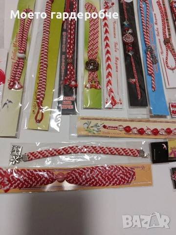 Голям лот от нови мартеници 53 броя за 5 евро, снимка 7 - Гривни - 53379378