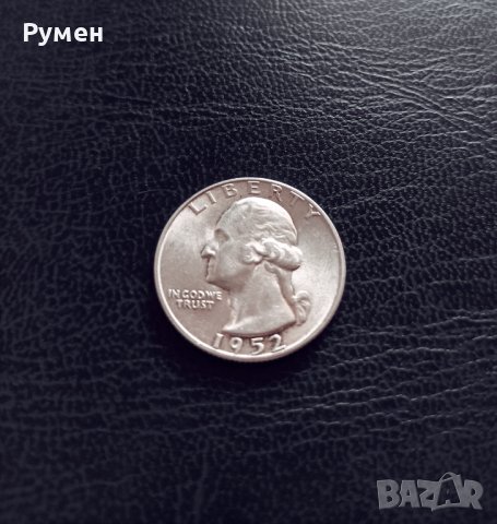 Quarter Dollar 1952-S.Сребро!, снимка 1 - Нумизматика и бонистика - 43686369