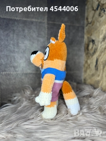 Плетена играчка Мечо Пух ,Бинго.Син трактор, снимка 16 - Плюшени играчки - 52803012