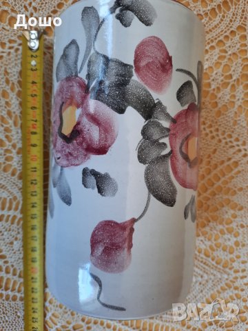 Керамична ваза 17,5см. височина, снимка 2 - Вази - 33626610