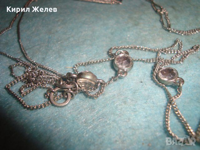 МОДНО НЕЖНО КОЛИЕ БЛАГОРОДНА СТОМАНА и КРИСТАЛИ СВАРОВСКИ 24014, снимка 8 - Колиета, медальони, синджири - 35000364