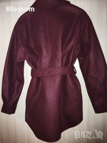 Палто Vero Moda, цвят бордо, снимка 2 - Палта, манта - 53221657