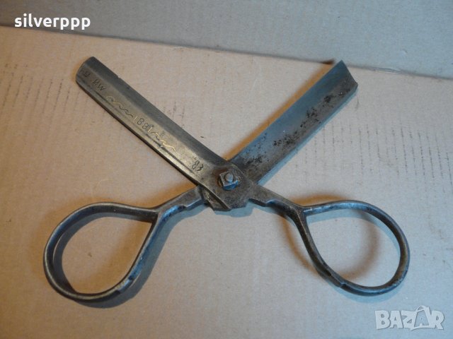  Голяма ножица от 1881 година , снимка 2 - Антикварни и старинни предмети - 35218514