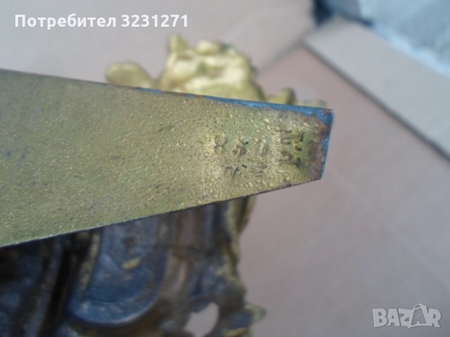 Старинен френски каминен/бодуарен часовник-работещ, снимка 8 - Антикварни и старинни предмети - 34946431