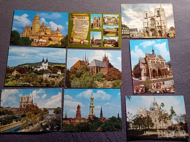 Картички от катедрали, църкви и синагоги от Европа