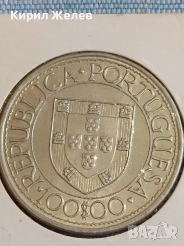 Монета 100 ескудос 1988г. Португалия Бертоломео Диас Велик откривател 24404, снимка 2 - Нумизматика и бонистика - 48388868