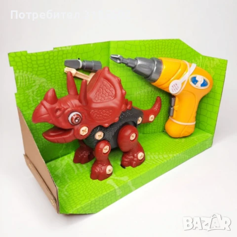 Динозавър за сглобяване с винтоверт – Игра и обучение в едно, снимка 4 - Други - 51252351