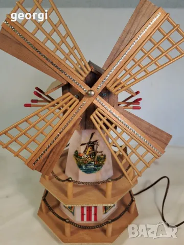 мудикална нощна лампа вятърна мелница 23/6