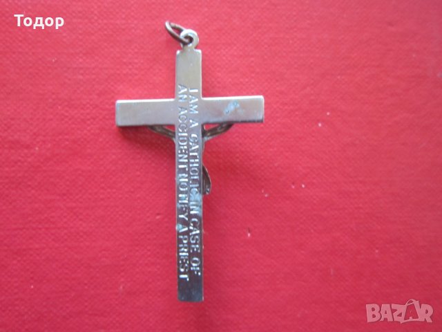 Старинен бронзов кръст , снимка 4 - Колекции - 32800779