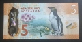 Нова Зеландия.
5 долара.
2019 година. 
UNC.
Полимер., снимка 1