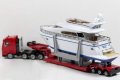 MAN транспортен на яхта, heavy haulage transporter with yacht - мащаб 1:87 на SIKU, снимка 3