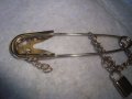 СРЕБРИСТА КРАСИВА ВИНТИДЖ СТИЛ ФИБУЛА АРТ ИГЛА с ВИСУЛКА - КАТИНАРЧЕ 9204, снимка 5