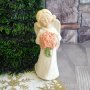 3122 Сувенир статуетка Ангел с букет цветя, снимка 1 - Декорация за дома - 38324134