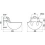 Автоматична чугунена поилка за крави - 1.45л, снимка 4