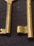 Два стари бронзови ключа от соца редки за КОЛЕКЦИЯ ДЕКОРАЦИЯ 40985, снимка 3