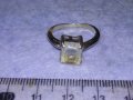 СТАР СРЕБЪРЕН РЕТРО СТИЛ ПРЪСТЕН СРЕБРО 925 с БЯЛА ПОЗЛАТА и ПЛАНИНСКИ КРИСТАЛ 40910, снимка 9
