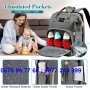 Чанта за количка тип раница с повивалник - Раница за бебешки принадлежности - КОД 3696, снимка 3