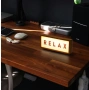 Светещ надпис, Relax, LED табела, снимка 1