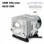 25W 45L / min Електромагнитна въздушна компресорна помпа за кислород въздух - аквариум, снимка 17