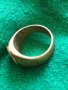 Пръстен с ЕМБЛЕМАНА на МЕРЦЕДЕС стар бронзов ПОЗЛАТА РЪЧНА ИЗРАБОТКА 2279, снимка 4